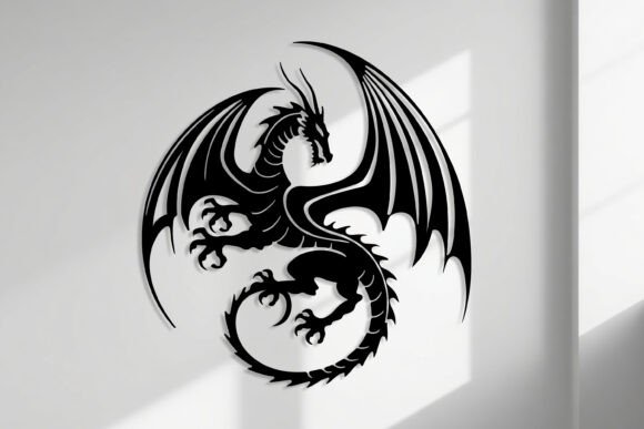 Download Laser Cut Dragon Wall Art SVG Sign - Premium Resources