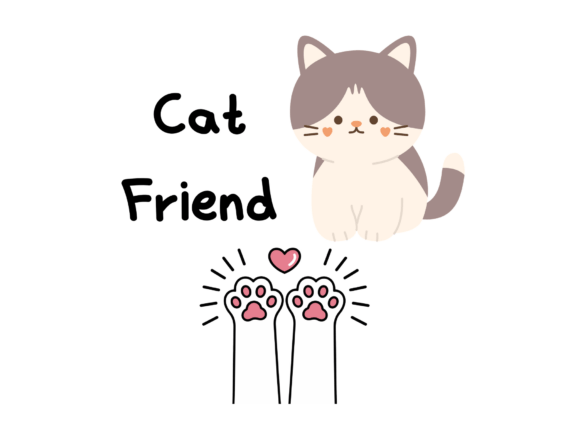 Download Cute Cat Friend SVG - Friend svg Collection