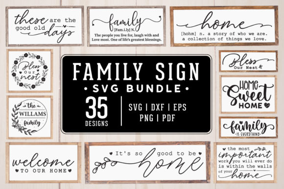 Download Family Sign SVG Bundle - Family sign Collection