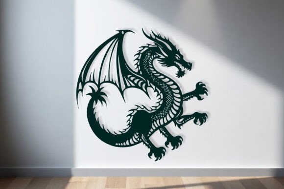 Download Laser Cut Dragon Wall Art SVG Sign - Premium Resources