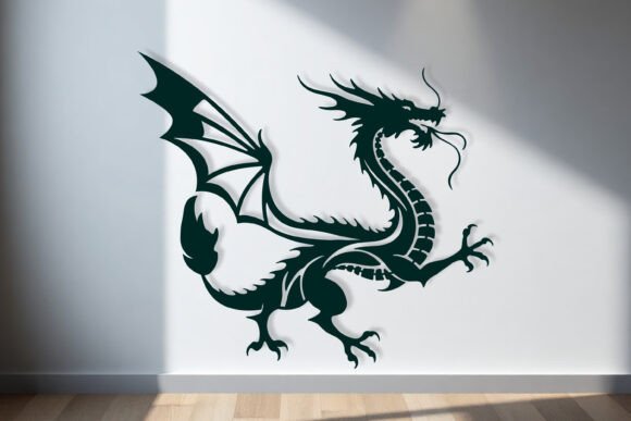 Download Laser Cut Dragon Wall Art SVG Sign - Premium Resources