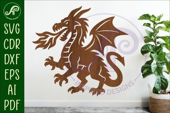 Download Dragon Wall Art Sign, SVG File. D3 - Premium Resources